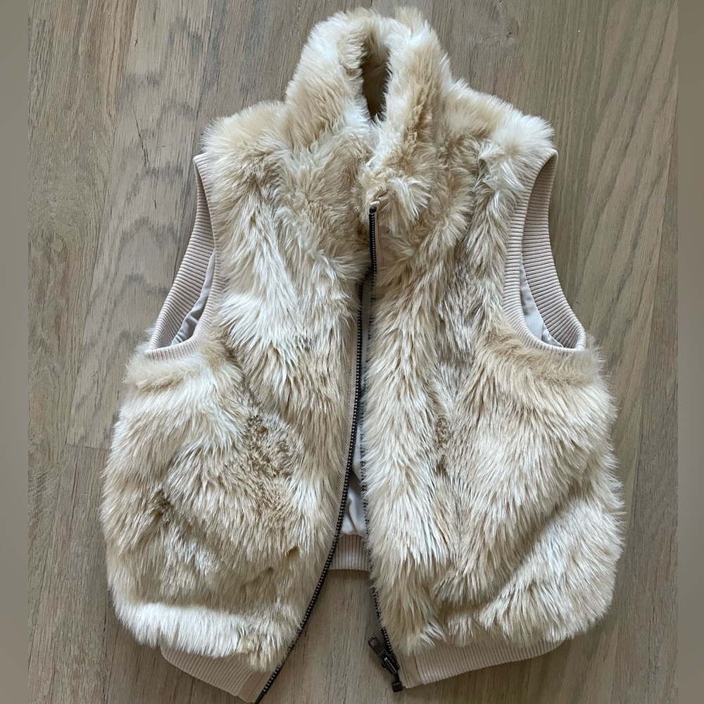 Nordstrom Tilden Faux Fur Vest Size Small View 2